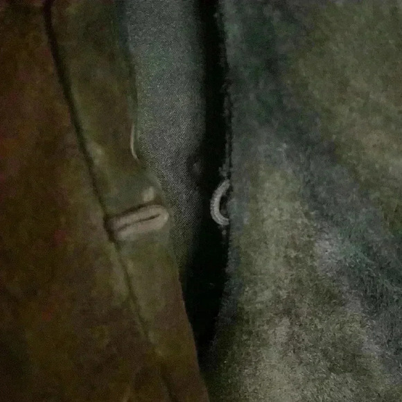 Oscar an Oscar De La Renta Company Brown 100% Suede Ruffle Blazer size 8 - Picture 13 of 13